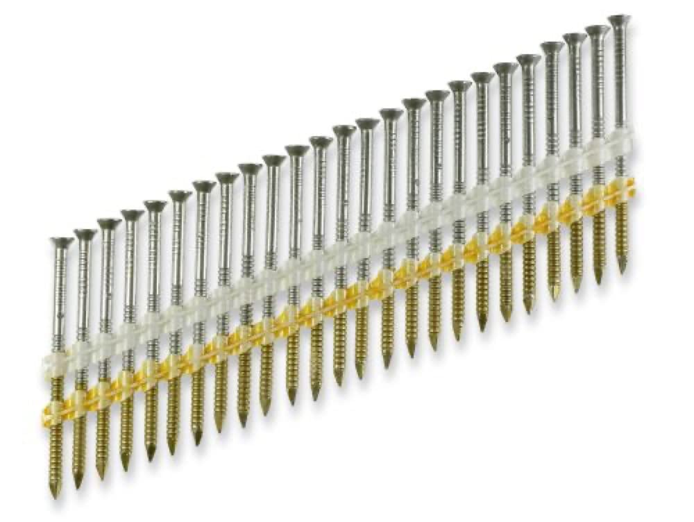 Simpson Strong-Tie S10A325KJG 20–22° Plastic Strip, Casing Head, Ring-Shank Nail — 3-1/4 in. x 10 ga. Gray (1000-Qty)