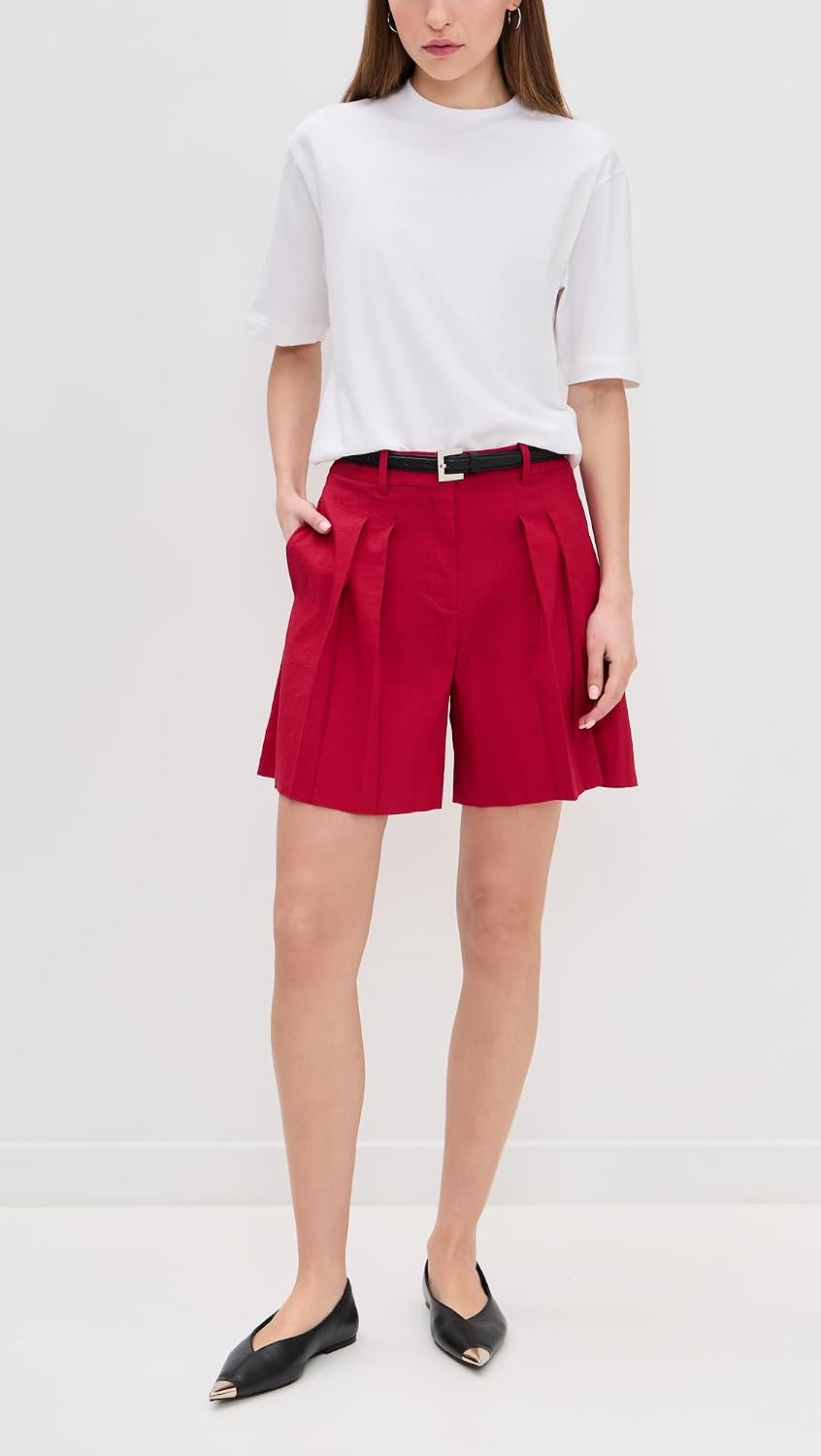Theory Women's Pleated Shorts