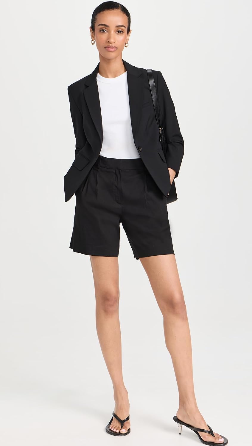 Theory Women's Double Pleated Shorts