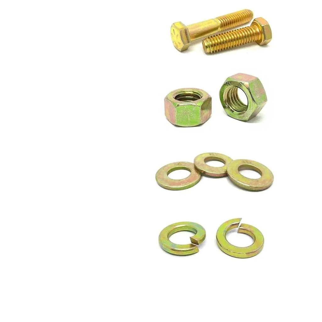 Nuts and Bolts Grade 8 Heavy Duty Hex Cap Bolts Assortment Kit with Nuts Washers for Furniture