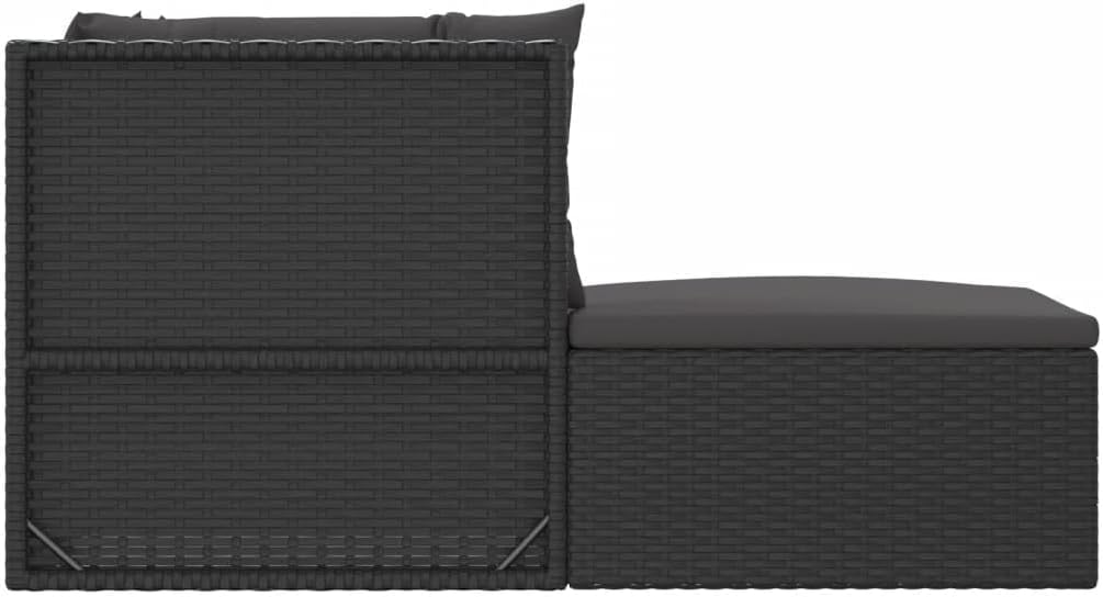 5 Piece Patio Lounge Set with Cushions Black Poly Rattanqueen Bed Frame with headboard Queen Size Bed Frame King Size Bed Frame King Platform Bed Frame Metal Bed Frame Queen Size