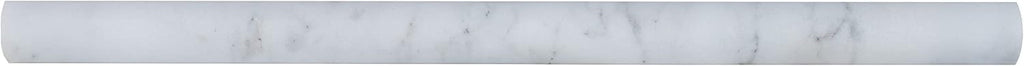 MSI Calacatta CALCREP Pencil Molding 3/4 in. x 12 in. Polished Marble Wall Tile for Bathroom, Kitchen Backsplash, Accent Wall Tile, and Shower Wall Tile