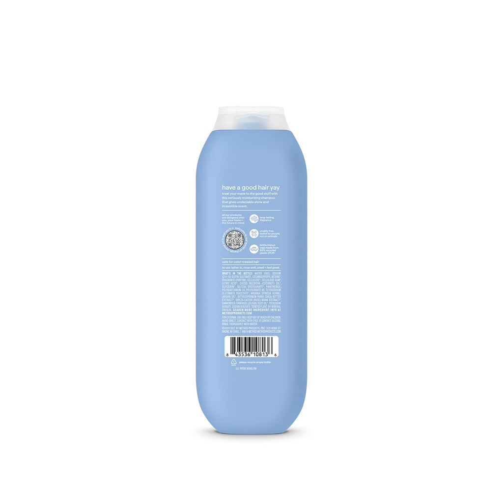 Method Moisturizing Shampoo, Simply Nourish - Hydrates and Revives Dry Hair, Safe for Color-Treated Hair – Sulfate Free and Cruelty Free - 14 oz (Pack of 12)