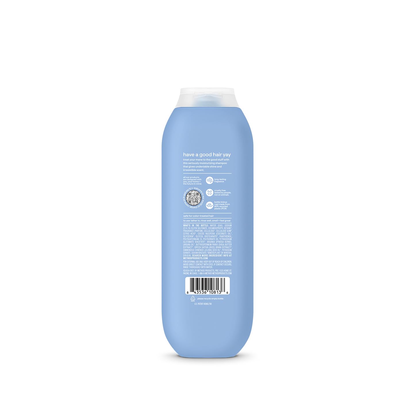 Method Moisturizing Shampoo, Simply Nourish - Hydrates and Revives Dry Hair, Safe for Color-Treated Hair – Sulfate Free and Cruelty Free - 14 oz (Pack of 12)