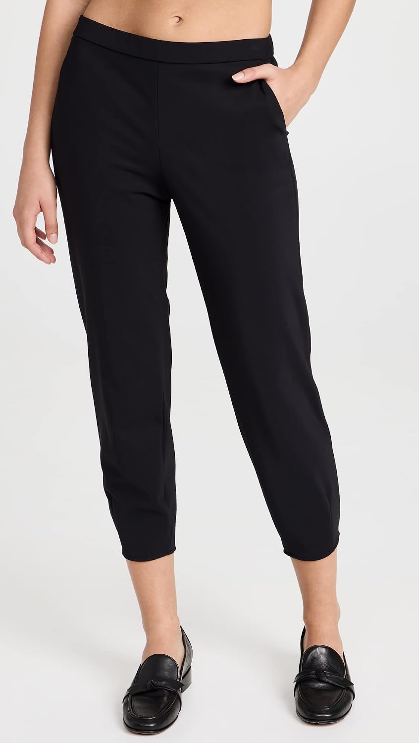 Theory Women's Tapered Dart Pull-on Pant in Precision Ponte