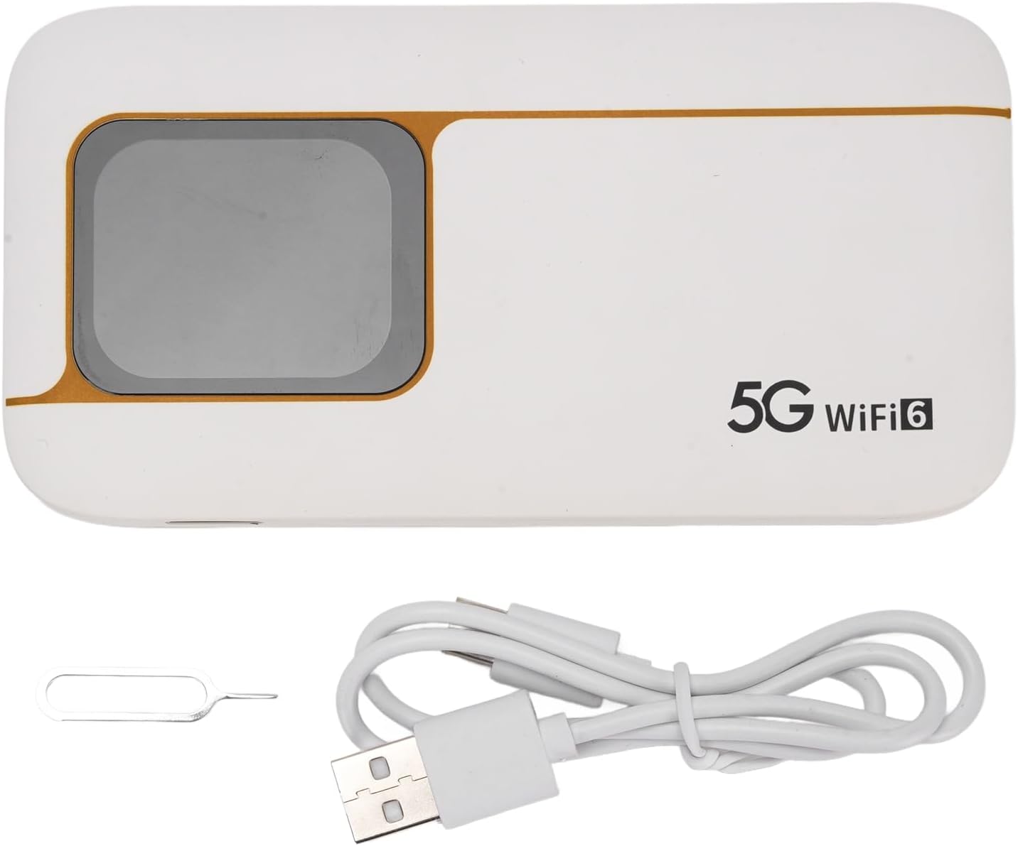 XUMIUZIY 5G WiFi 6 Mobile Hotspot, Portable 5G Cellular Router with Sim Card Slot, 2.77Gbps NR Rate, 16 Connected Devices, 7100mAh Battery, Portable WiFi Device for Travel
