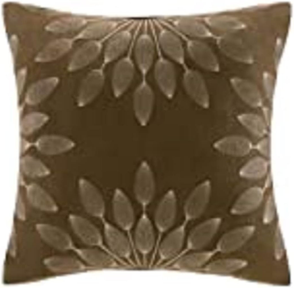 Madison Park Cozy Comforter Set-Luxury Faux Suede Design, Striped Accent, All Season Down Alternative Bedding, Matching Shams, Decorative Pillow, Natural, California King (104 in x 92 in)