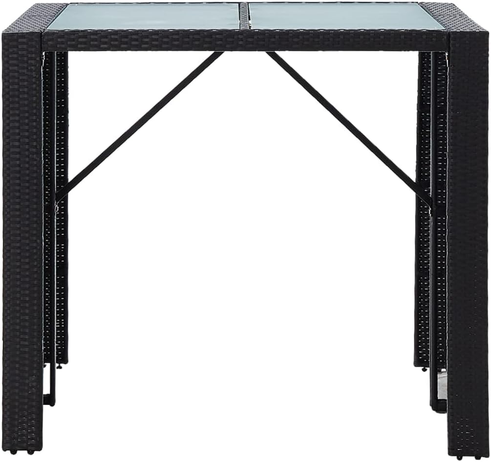 5 Piece Patio Bar Set Poly Rattan and Glass Blackqueen Bed Frame with headboard Queen Size Bed Frame King Size Bed Frame King Platform Bed Frame Metal Bed Frame Queen Size