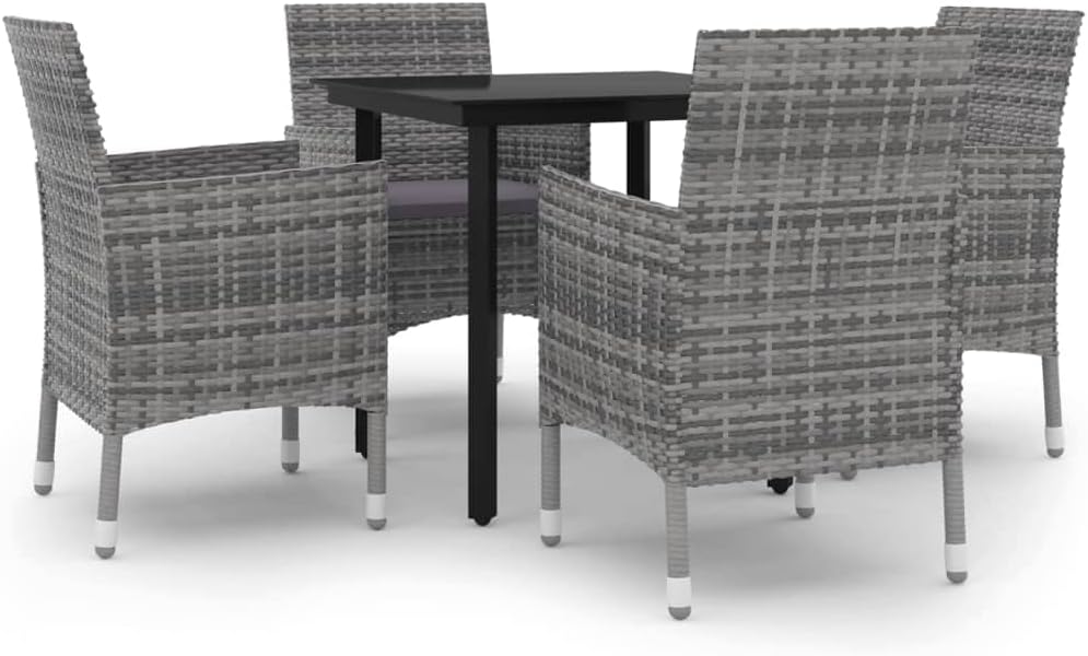 5 Piece Patio Dining Set with Cushions Poly Rattan and Glassqueen Bed Frame with headboard Queen Size Bed Frame King Size Bed Frame King Platform Bed Frame Metal Bed Frame Queen Size