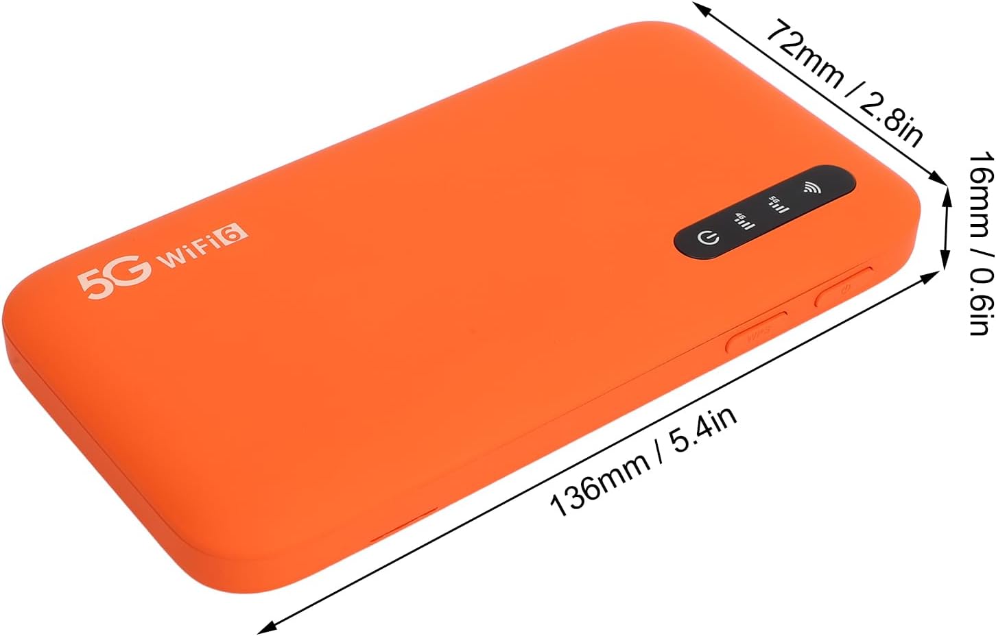 5G&4G Mobile Hotspot - Portable 5g Hotspot Device for Travel, High Speed 2.77Gbps DL 1.25Gbps 16 Devices Capacity, Band 5G Travel Router