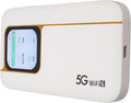 5G Mobile Hotspot, WiFi 6 2.4GHz 5.8GHz Portable Router with Sim Card Slot, 16 Connected Devices, IP67, 7100mAh, Touch Screen, Pocket Hotspot for Travel
