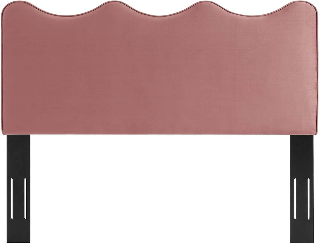 Modway Athena Performance Velvet Full/Queen Headboard in Dusty Rose