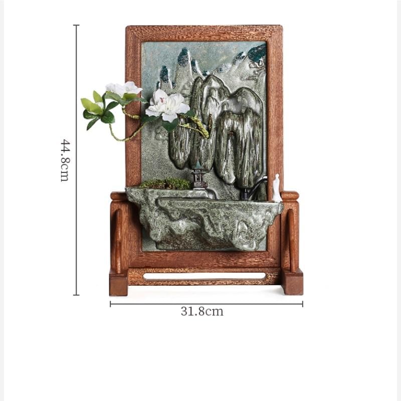 Tabletop Waterfall Tabletop Fountain Rockery Water Fountain Small Ornaments Indoor Desktop Landscape Decoration Tabletop Water Fountain