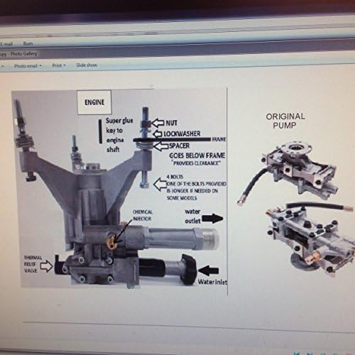 PRESSURE WASHER VERTICAL REPLACEMENT PUMP KIT REPLACES A07908 PWH2500 POWER WAVE UNDER ENGINE VR 2500 & DELTA MODELS