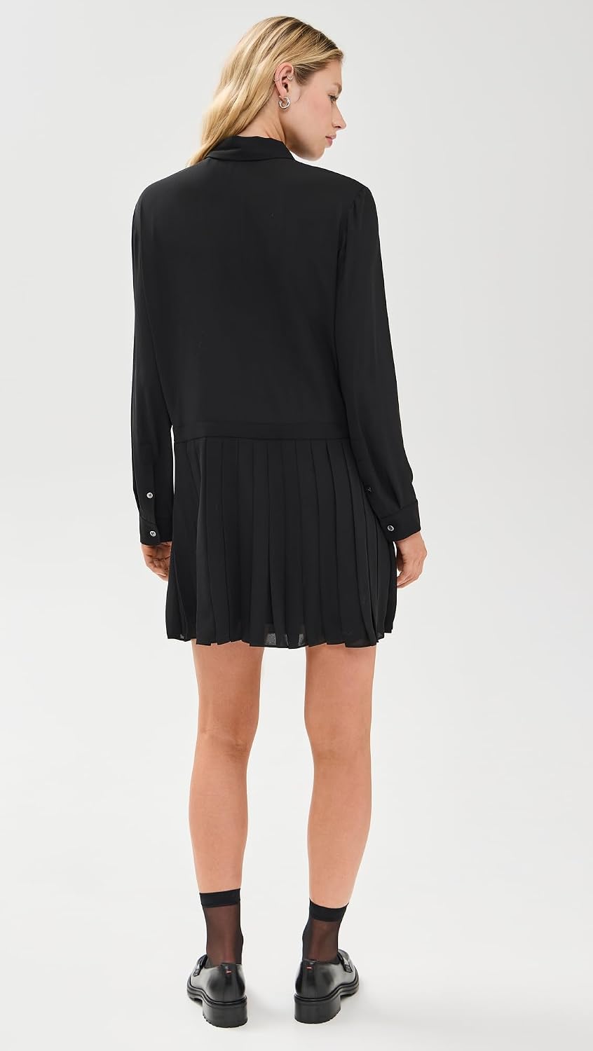 Theory Women's Pleated Skirt Mini Dress