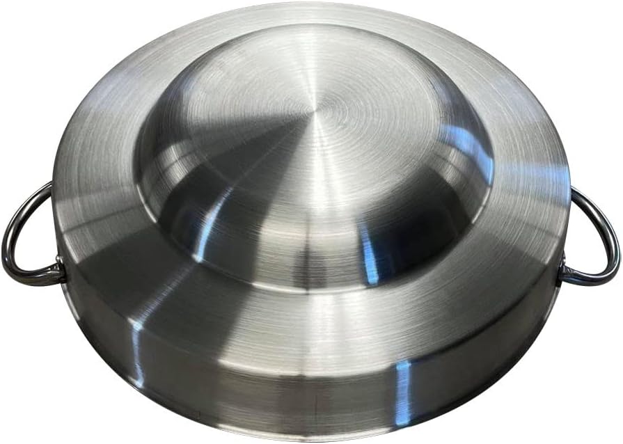 23'x7' Heavy Duty Stainless Steel Concave Comal Griddle Great Comal para Tacos Tortillas Maker, Griddle Cooking Camping
