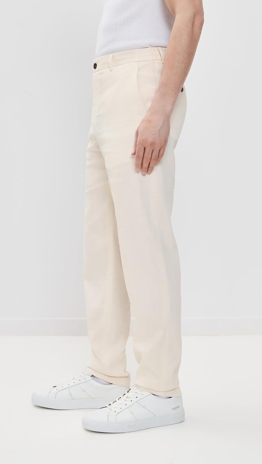 Theory Men's Good Crunch Linen Curtis Drawstring Pants