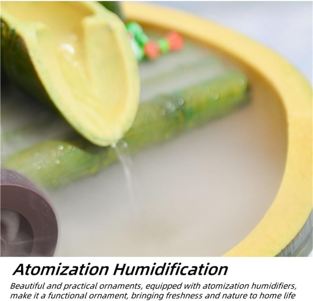 Indoor Tabletop Bamboo Fountains with Automatic Pump, Small Indoor Zen Meditation Relax Waterfall, Decorative Feng Shui Tabletop Fountain Waterfalls for Home Office Bedroom Desk(Green B,Large)