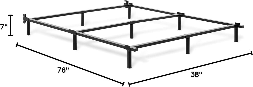 Tuft & Needle Metal Base Bed Frame for Twin XL Mattresses; Simple Tool-Less Assembly Durable Powder-Coated Black Steel; 5-Year Limited Warranty; GREENGUARD Gold Certified