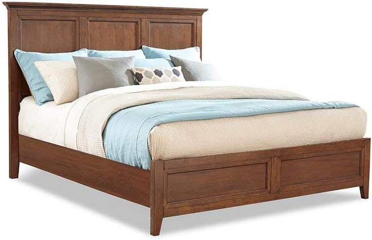 Intercon San Mateo Queen Size 5 Piece Panel Bedroom Set Tuscan Finish