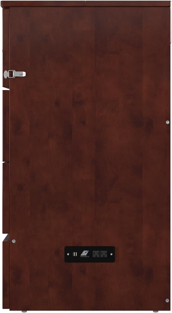 AFI Deerfield Murphy Bed Chest Full, Walnut