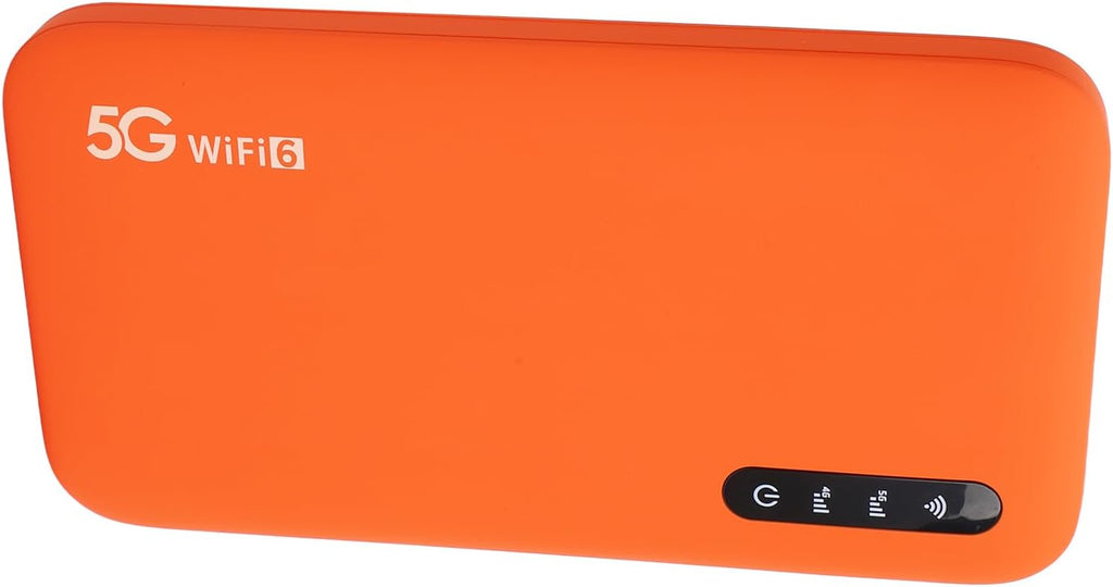 5G Mobile Hotspot High Speed Travel Dual Band WiFi6 Portable Router with SIM Card Slot Offers High Speed, Low Latency Supports 16 Devices 6100mAh Battery