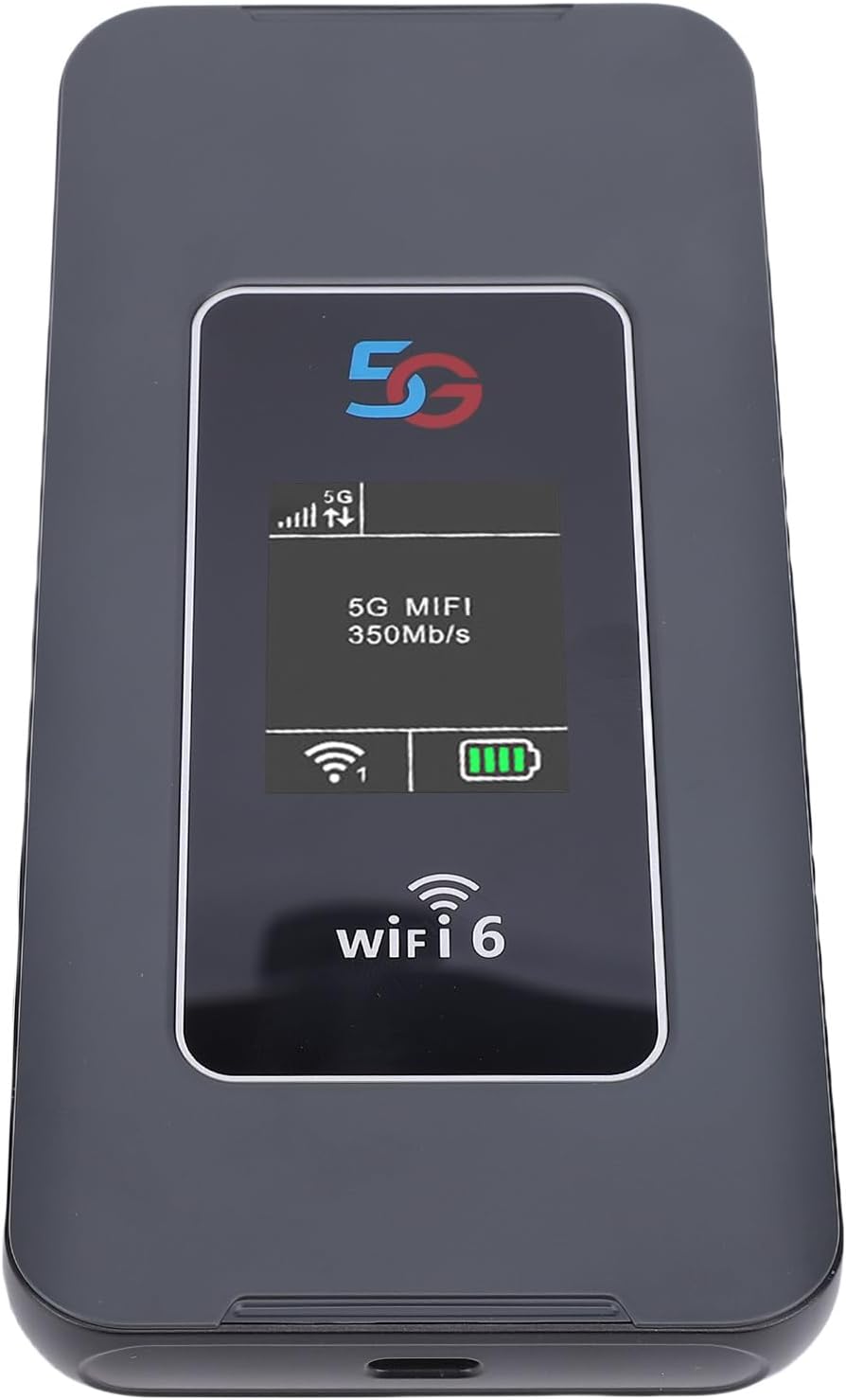 5G WiFi Mobile Hotspot, High Speed Dual Band 4G LTE WIFI6 Router with SIM Card Slot, 32 Connected Devices, 8000mAh Battery, for Travel