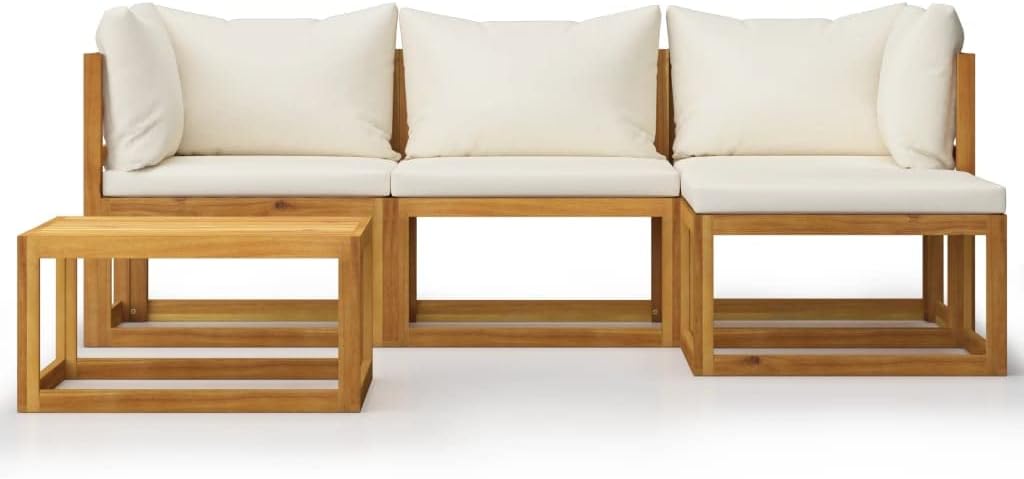 5 Piece Patio Lounge Set with Cushions Solid Acacia Woodqueen Bed Frame with headboard Queen Size Bed Frame King Size Bed Frame King Platform Bed Frame Metal Bed Frame Queen Size
