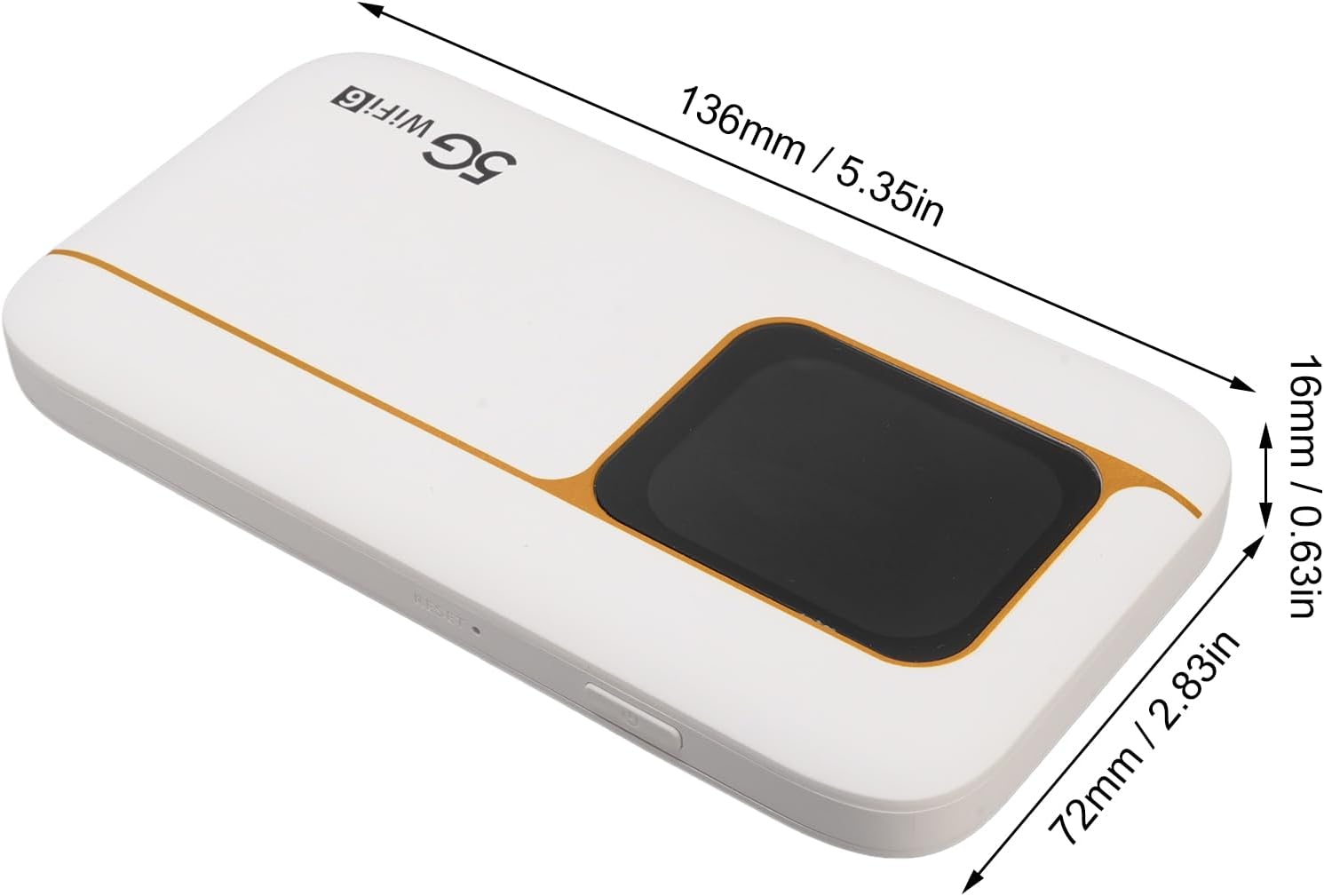 Greensen 5G Mobile Hotspot, with Sim Card Slot Portable WiFi 6 Router 2.77Gbps Ultra High Speed 7100mAh Battery IP67 Supports 16 Devices for Travel Home Gaming