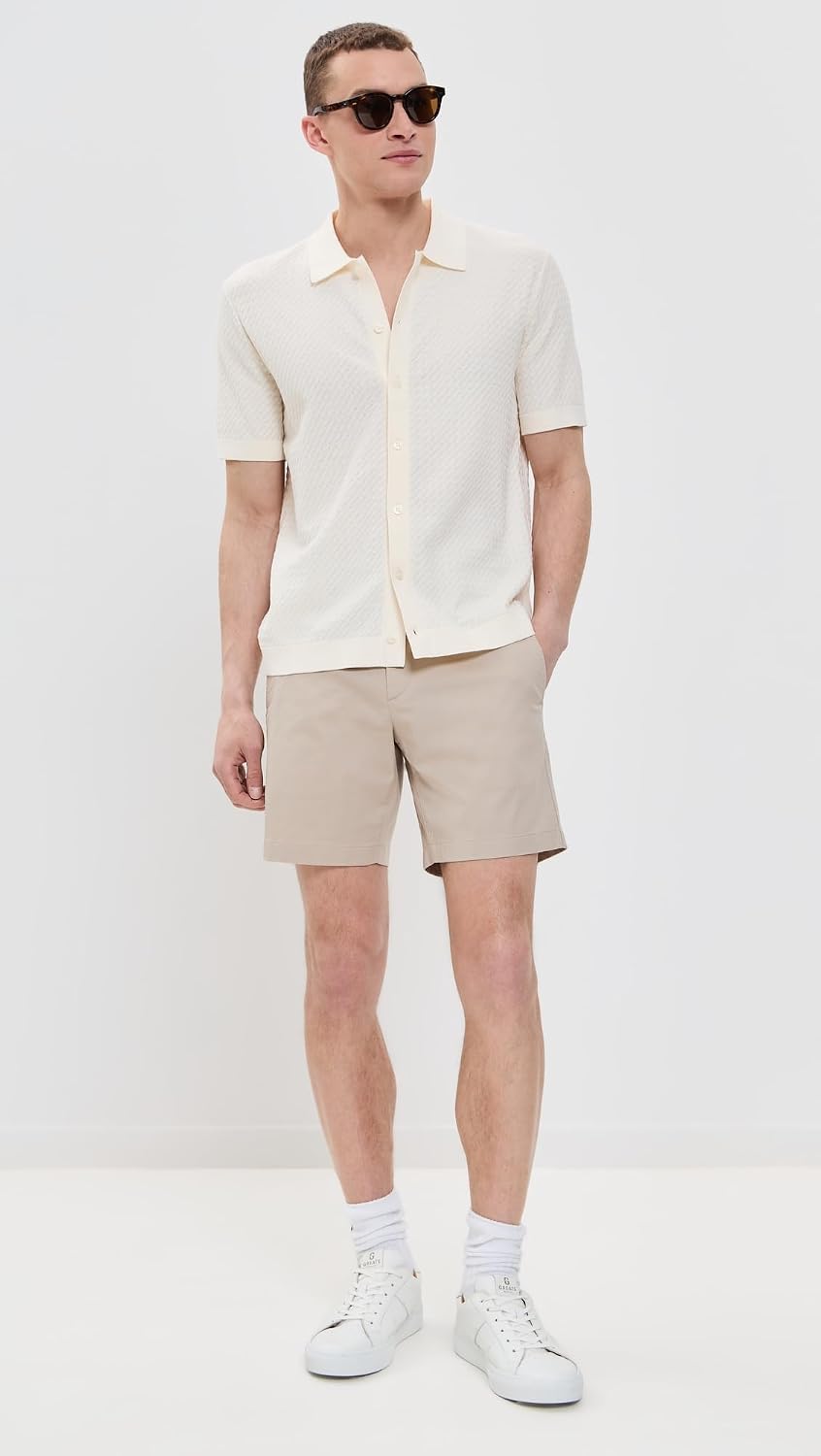 Theory Men's Hanson Twill Zaine Shorts 7'