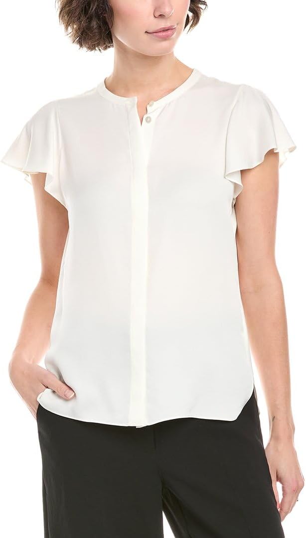 Theory Women's Ruffle Sleeve Top
