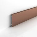 Aluminium Baseboard Molding Trim Height 80mm (3.15') Length 2500mm (8.2ft) Metal Wall Base Right Angle Aluminium Skirting Trim - Elevate Your Home Décor (Brushed Rose Gold, 10pcs)