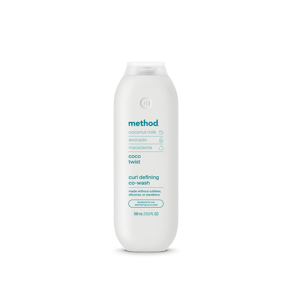 Method Curl Defining Co-Wash, Coco Twist – Moisturizes & Detangles Hair - Sulfate Free, Paraben Free & Safe for Color Treated Hair - 13.5 oz (Pack of 12)