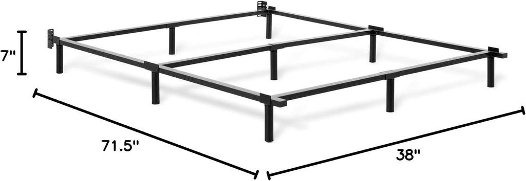 Tuft & Needle Metal Base Bed Frame for Twin Mattresses; Simple Tool-Less Assembly Durable Powder-Coated Black Steel; 5-Year Limited Warranty; GREENGUARD Gold Certified