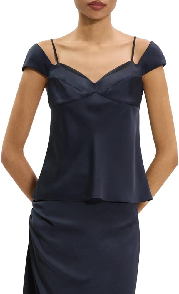 Theory Women's Ss Peek Cami Top