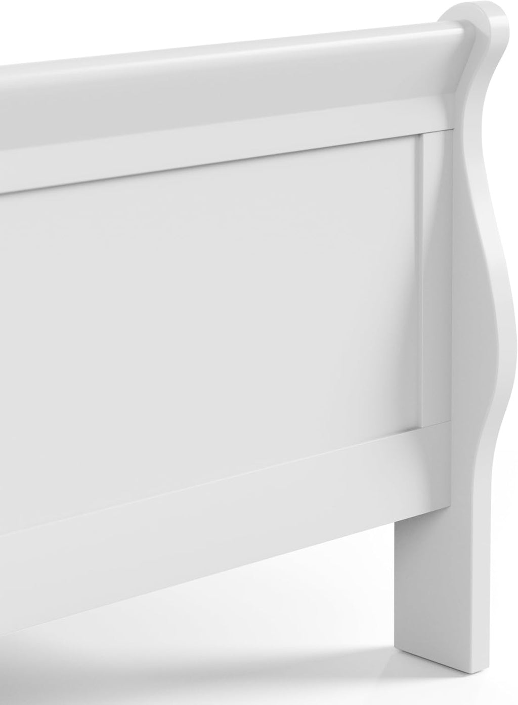 Furniture of America Arabella Traditional Solid Wood 3 Piece Bedroom Set, Queen Bed Frame and Nightstands Set of 2, Chic Sleigh Design Bedframe with Headboard and Footboard, Box Spring Needed, White