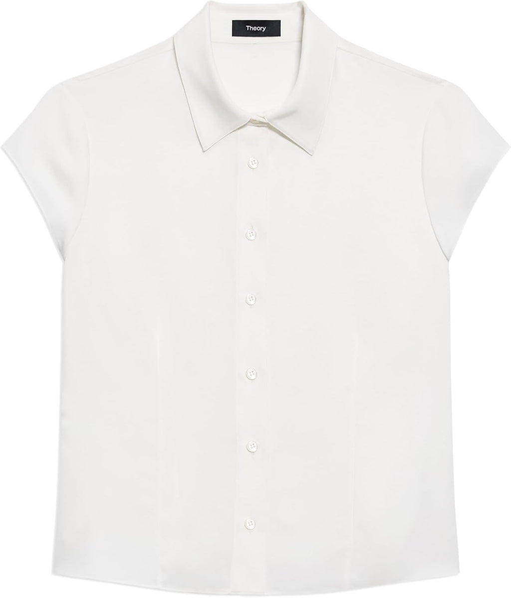 Theory Women's Cap Sleeve Blouse