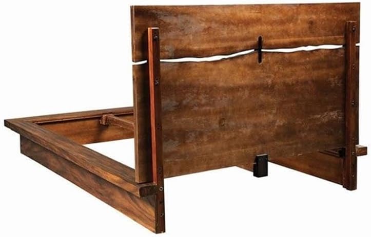 MAKLAINE Modern 5-Piece Wood Queen Bedroom Set, Smokey Walnut Finish, Includes Platform Bed, Nightstand, Dresser, Mirror, Chest, Mahogany Wood with Trembesi and Walnut Veneer, Felt-Lined Drawers, USB