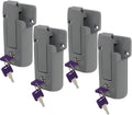 4 KEYED ALIKE Grey LocReplacement for King Cargo Trailer Cambar Door Latch Vise Lock Cam Bar