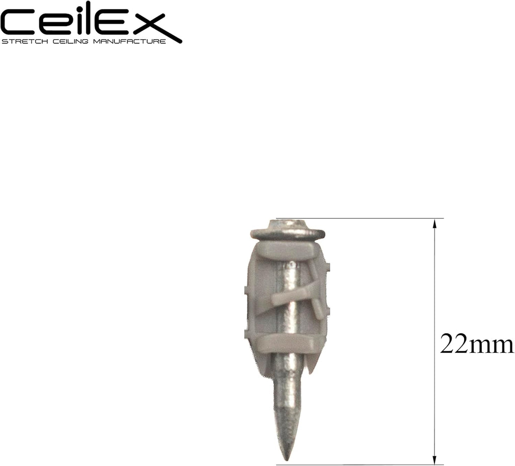 1000x Collated Concrete Nails 5/8''-16mm, 3/4''-19mm, 7/8''-22mm, 1''-25mm,1 1/16''-27mm,1 1/4''-32mm,500x 1 1/2''-38mm,or 200x Plastic Cable Trunking Fastener -for Hilti only B4 MX,BX4 (7/8'' (22mm))