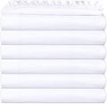 GOLD TEXTILES Twin White Fitted Sheets Pack of 12 (39x80+10 Inches) Polycotton T200, Percale Weave - Economy Bed Sheet for Home Bedding, Hospital, Easy Care, Soft Feel (12, Twin T-200 Fitted Sheet)