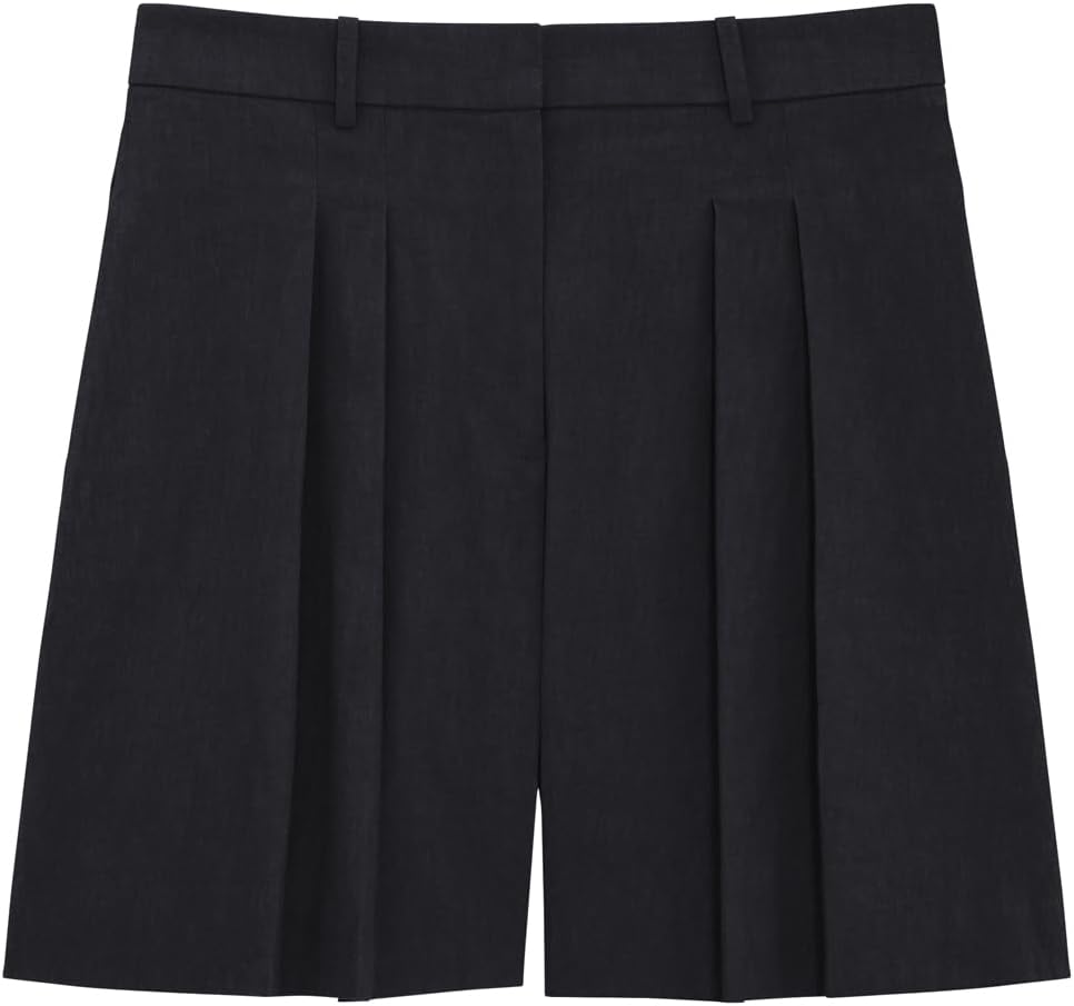 Theory Women's Linen Pleated Short
