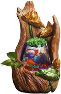 Tabletop Fountain Waterfall Tabletop Fountain Small Home Desktop Fish Tank Water Circulation Ornaments