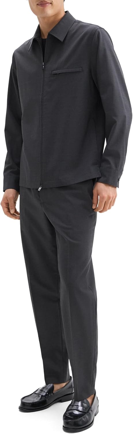 Theory Men's Overshirt Travel Jacket in Motion Wool