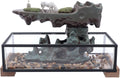 17' Aquarium Fish Tank Rock Statue Waterfall Indoor Fountains Humidifier with Water Pump, Circulating Water Waterscape Artificial Bonsai Home Office Decor or Festival Birthday Surprise