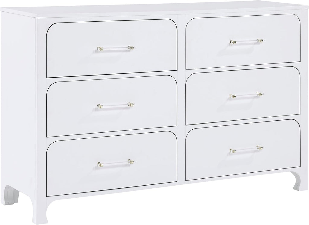 Coaster Home Furnishings Anastasia Contemporary 5-Piece Bedroom Set Boucle Upholstered California King Size Panel Bed Frame 64-inch Headboard Pearl White 224751KW-S5