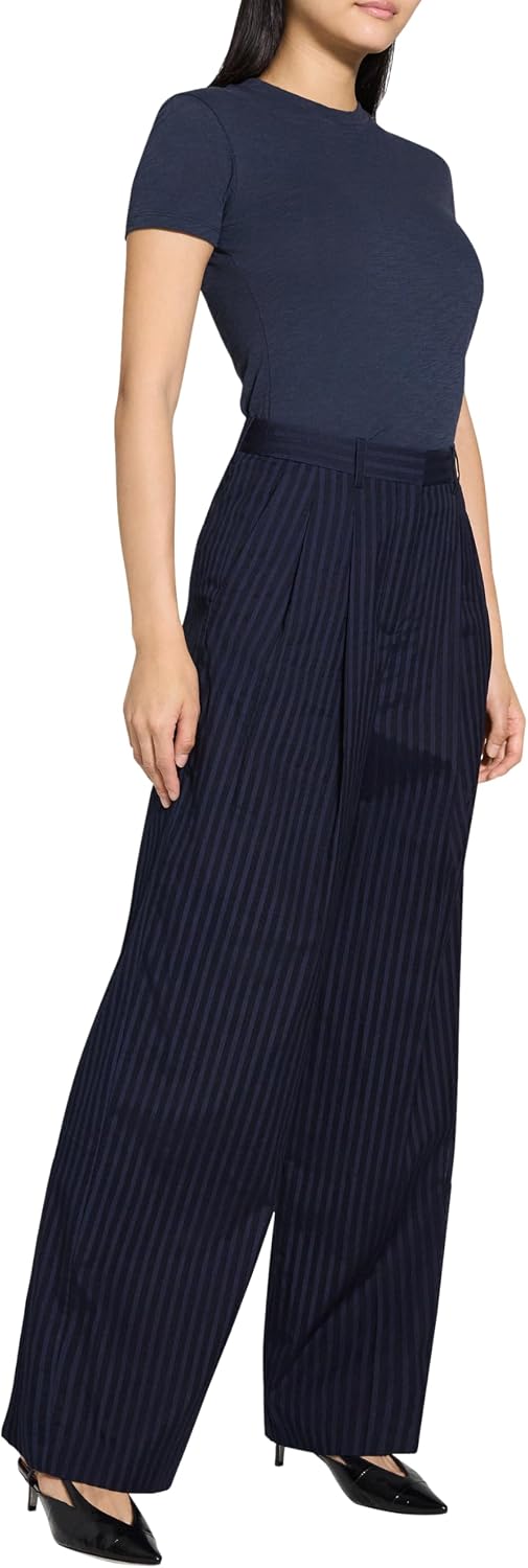 Theory Women's Dbl Pleat Pant N