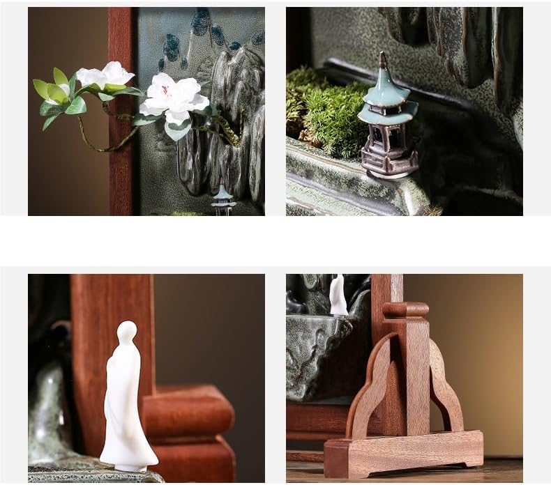 Tabletop Waterfall Tabletop Fountain Rockery Water Fountain Small Ornaments Indoor Desktop Landscape Decoration Tabletop Water Fountain