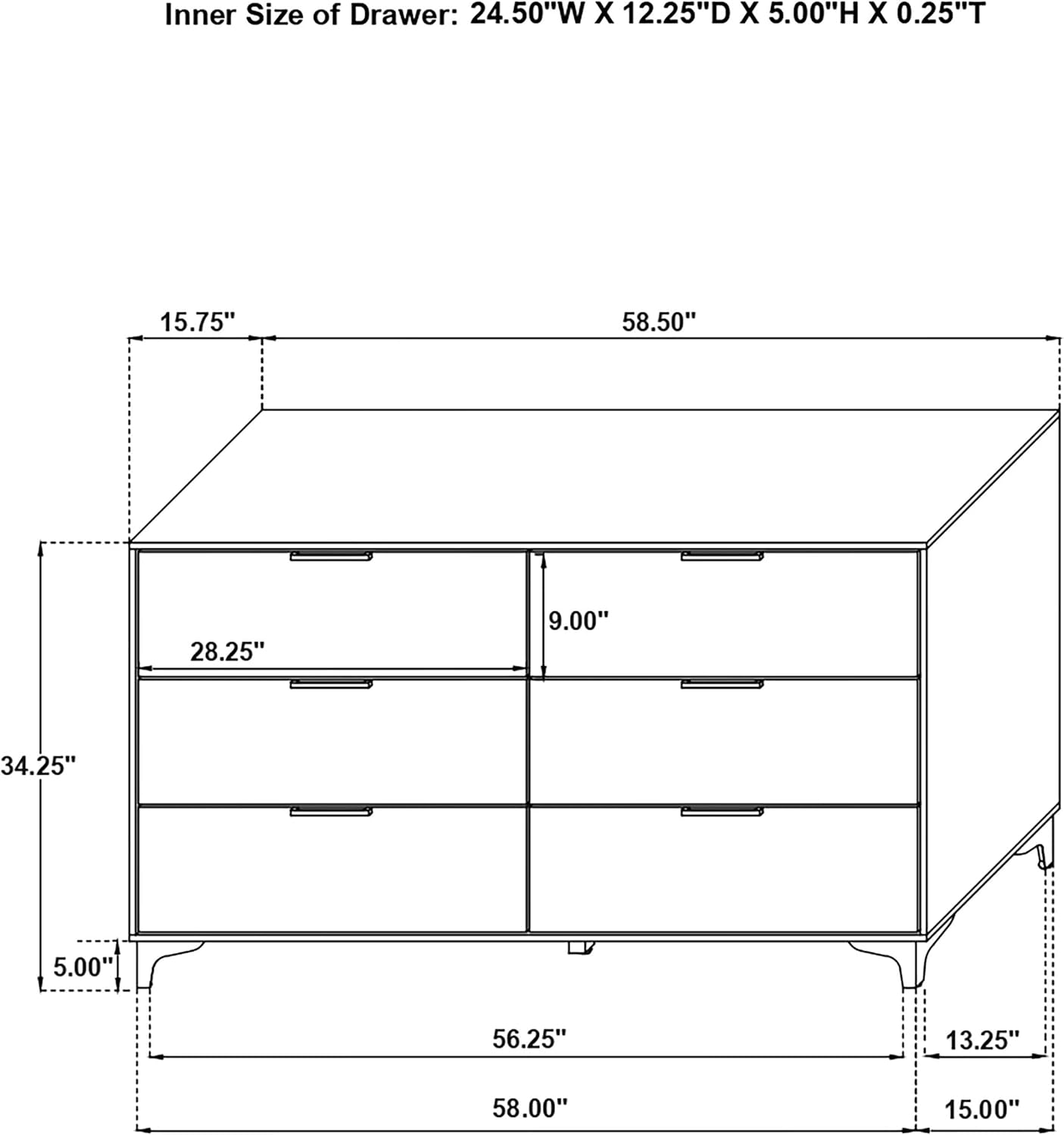 Coaster Home Furnishings Kendall 5-piece Modern Bedroom Set Eastern King Size Upholstered Tufted Bed Frame Velvet Upholstery Nightstand Dresser Mirror and Chest White 224401KE-S5