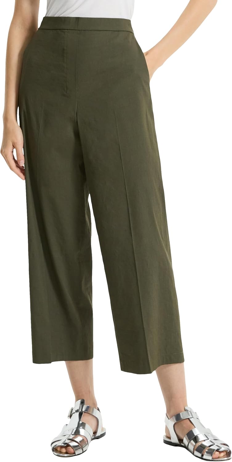 Theory Women's Relaxed Straight Pull on Pant